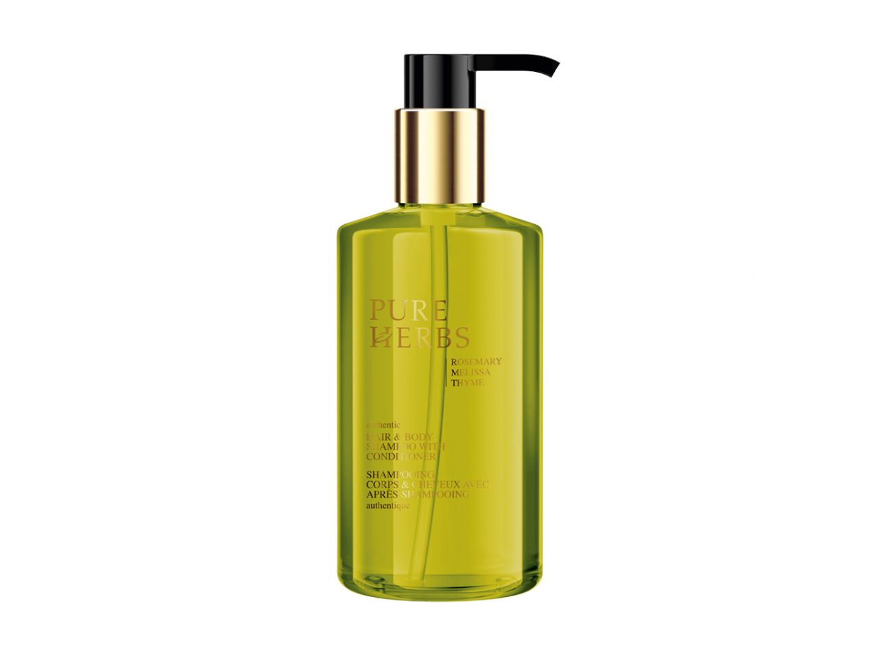 Pure Herbs Haar & Körper Shampoo - Pumpspender, 300 ml