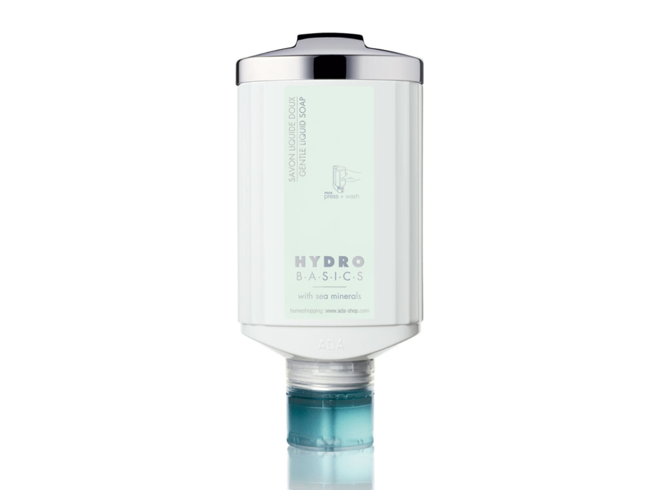 Hydro Basics Flüssigseife als 300ml press+wash Spender von Ada Cosmetics