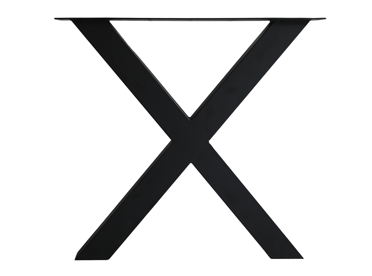 X-Tischbeine als paar in schwarz pulverbeschichtet von holz4home®
