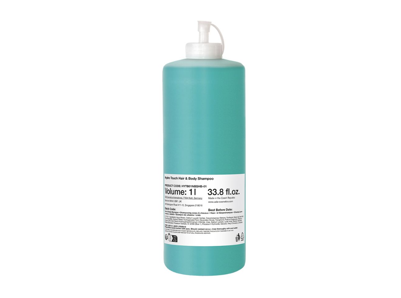 HYDRO TOUCH - Haar- und Body-Shampoo, Nachfüllflasche, 1 Liter