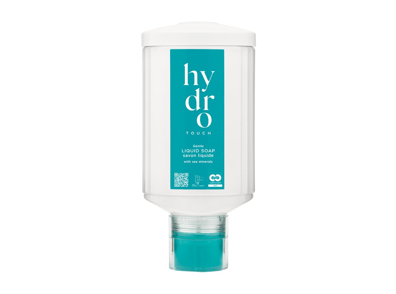 HYDRO TOUCH - Flüssigseife mit Meeresmineralien im press + wash Spender, 300 ml