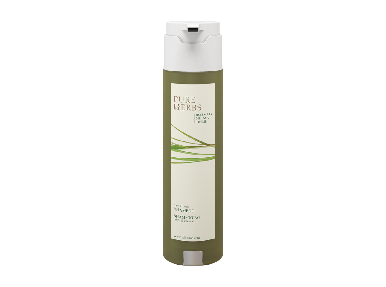 Pure Herbs 300ml Shampoo Hair & Body im Flacon SHAPE mit Pumpe
