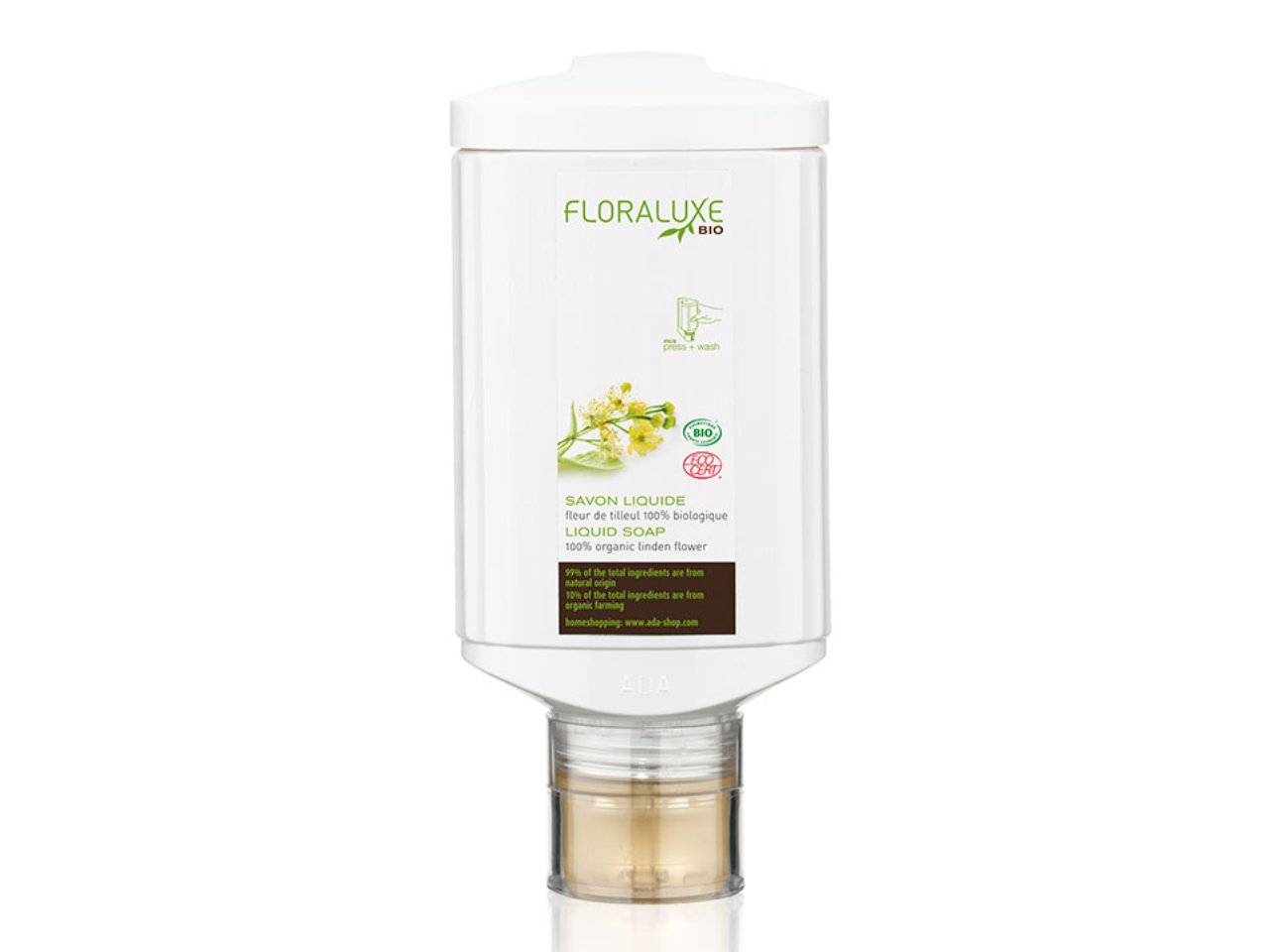 Floraluxe Flüssigseife - press+wash, 300 ml