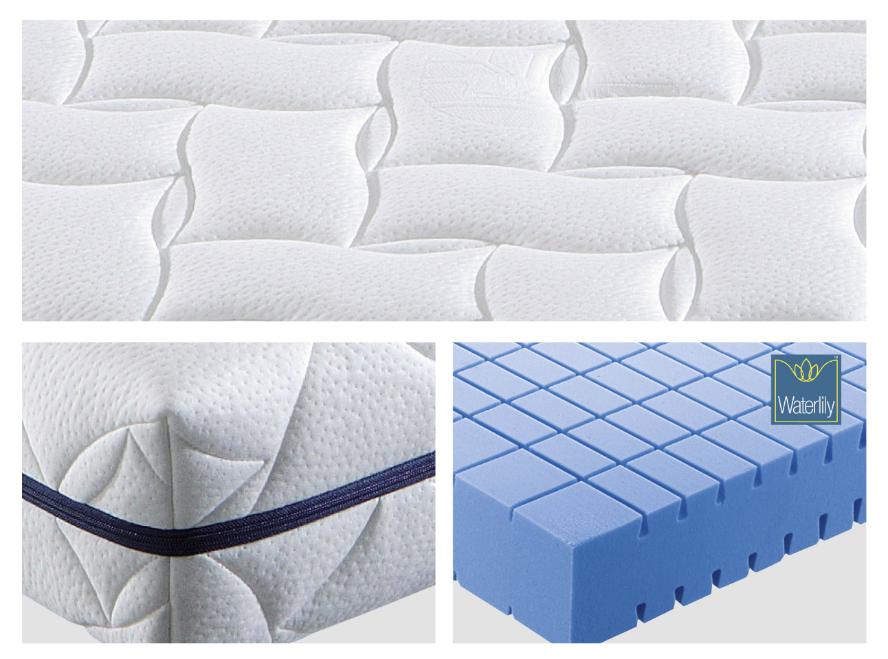 Waterlily cold foam mattress 80 x 200 cm in H2 | B-Goods