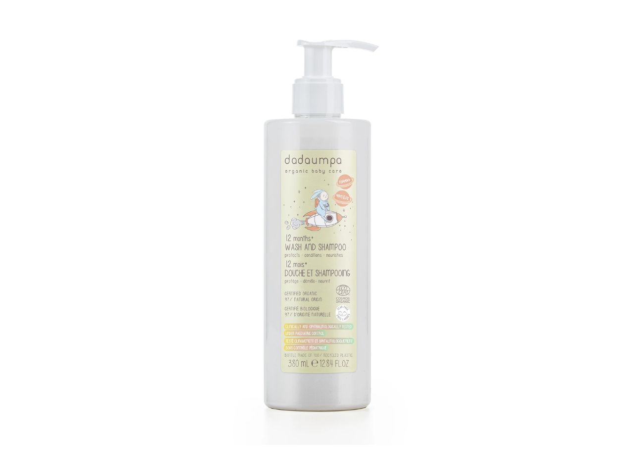 Dadaumpa 12+ Kinder Shampoo Und Dusche Bio Zertifiziert (380 ml)